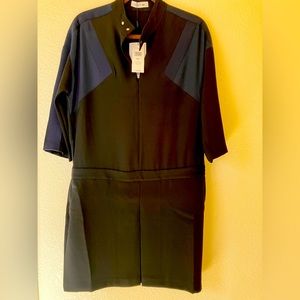 Lacoste Dress Black/Blue Size 38/6 NWT